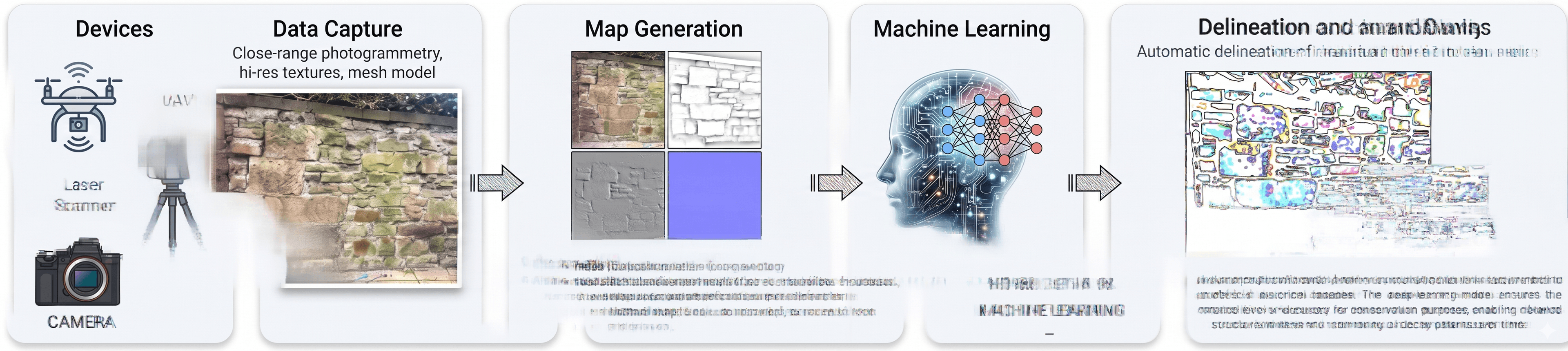 Photogrammetry data capture to map generation and ML pipeline